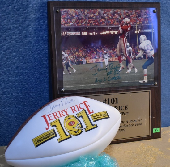 JERRY RICE #101 TD CATCH!! WITH BALL!!