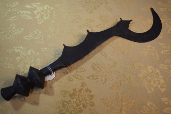 ANTIQUE AFRICAN SICKLE SHAPE SWORD!!