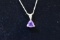 14KT GOLD NECKLACE & AMETHYST PENDANT!!