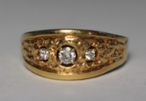 14KT GOLD & DIAMOND RING!!