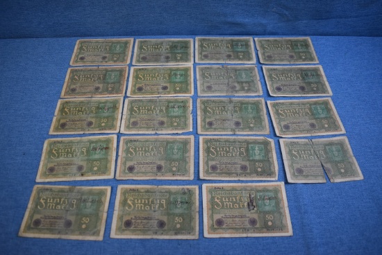 GERMANY 50 MARK REICHSBANKNOTE