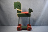 WOODEN RIDING HORSE!!