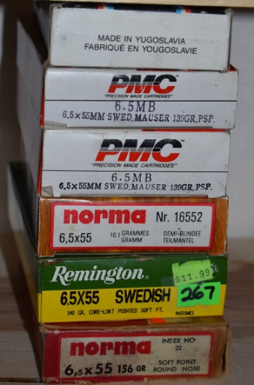 6.5X55 SWEDISH AMMO!!