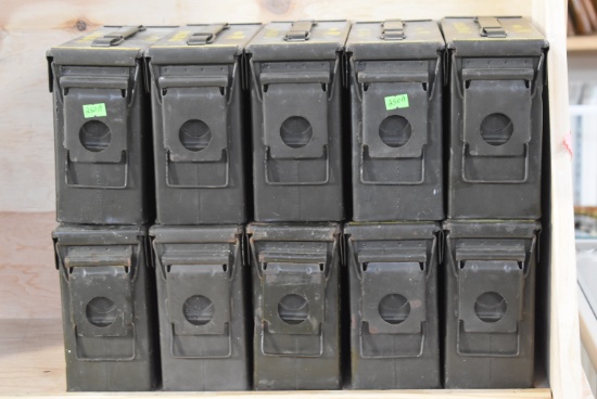 10 STANDARD SIZE AMMO BOXES!!