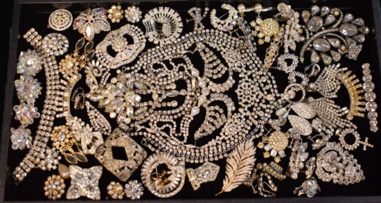 ESTATE RHINDSTONE JEWELRY!!