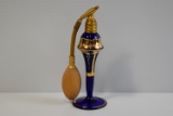 GOLD & COBALT VICTORIAN ATOMIZER!!!