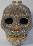 STUNNING JEWELED SKULL PURSE!!