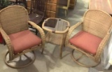 Patio Chair (4) w/ side table (2)