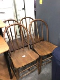 Wood chairs (4)