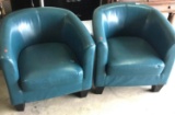 Club Chairs (2) Teal