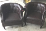 Club Chairs (2) - brown