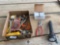 C clamps, pliers, miscellaneous tools