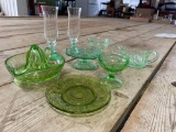 Green depression glass