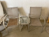 Patio chairs (2) with table