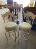 Iron stools (2) 30 inches