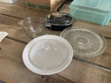Baking dishes, mixing bowl, serving platters