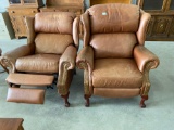 Leather reclining chairs (2)