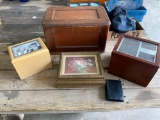 Wood box/jewelry box/photo boxes