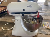 KitchenAid mixer with attachments