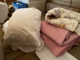 Blanket, bedspread, pillows