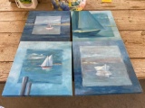 4-canvas painting set