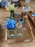 Vases, glassware, paper products