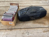 Sony CD/radio cassette player, CDs (mainly classical music)