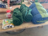 Camping Lot- sleeping bag, lantern, cleaner