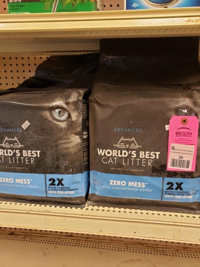 Qty 6 - Worlds best cat litter. New.