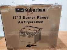 Qty 1 - Suburban 17" 3-burner range air fryer oven. RA17BG.