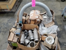 Pallet of assorted pipe and conduit.
