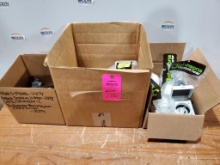 Assorted plug sockets.