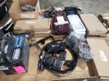 Lot of RV parts. NAPA Legend XDT 75XDT800 Battery, Yakry Monitors, Epicord Power Cord.