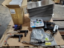 Lot of RV parts. Ultra UF18385 Drinking Faucets, Acqua-Flo CP2303WP Pump, Stainless Sinks.