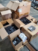 Large Lot of Command Electronics 003-70B License Brackets, 01-8SB Bases and 40061 Wall Sconces