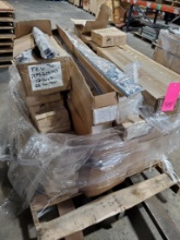 Large Lot of I.S.D. V1 End Caps, Pairs of Knob Finials and Window Shade Rails.