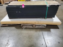 Pallet of MDF and slide-out material.