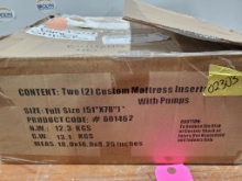 Qty 2 - Custom mattress inserts with pumps.