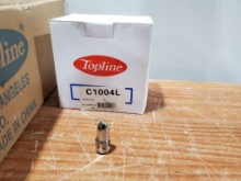 Qty 1000 - Topline C1004L Chrome Bullet Lug Nuts. 2 boxes of 500.