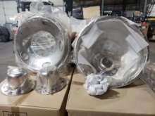 Qty 4 setss - TRP C42-1950 Chrome Wheel Cover Sets with Center Caps.