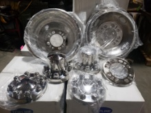 Qty 4 sets - Topline C42-1608 Stainless Steel Wheel Simulator Sets.