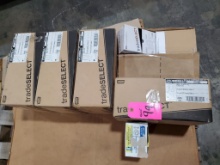 Large assortment of wall plates.