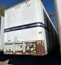 1985 Fruehauf 48' Dry Van Trailer (VIN: 1H2V04827GH008831) NO Title