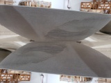 Gray Sandstone Oval Vessel Sink