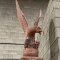 HANDCARVED MARBLE EAGLE STATUE - AS IS