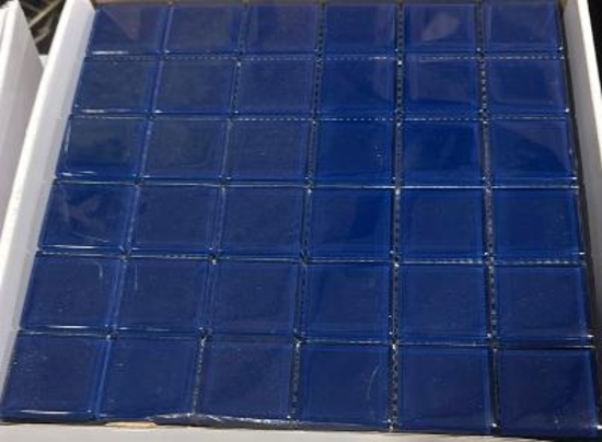 Glass Tile - Cobalt Blue - Mosaic - Glossy