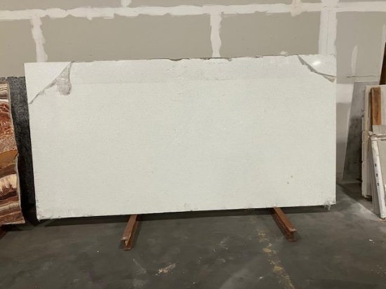 Quartz - Sparkling White - Polished - Slab 64" x 127" x 3cm, 1 piece = 57 sqft
