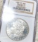 1884-CC Morgan Silver Dollar NGC - MS61