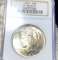 1922 Silver Peace Dollar NGC - MS64