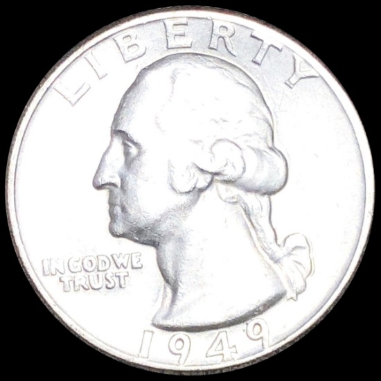 1949-D Washington Quarter NEARLY UNCIRCULATED